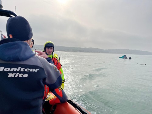 Exercice avec la SNSM de Jullouville